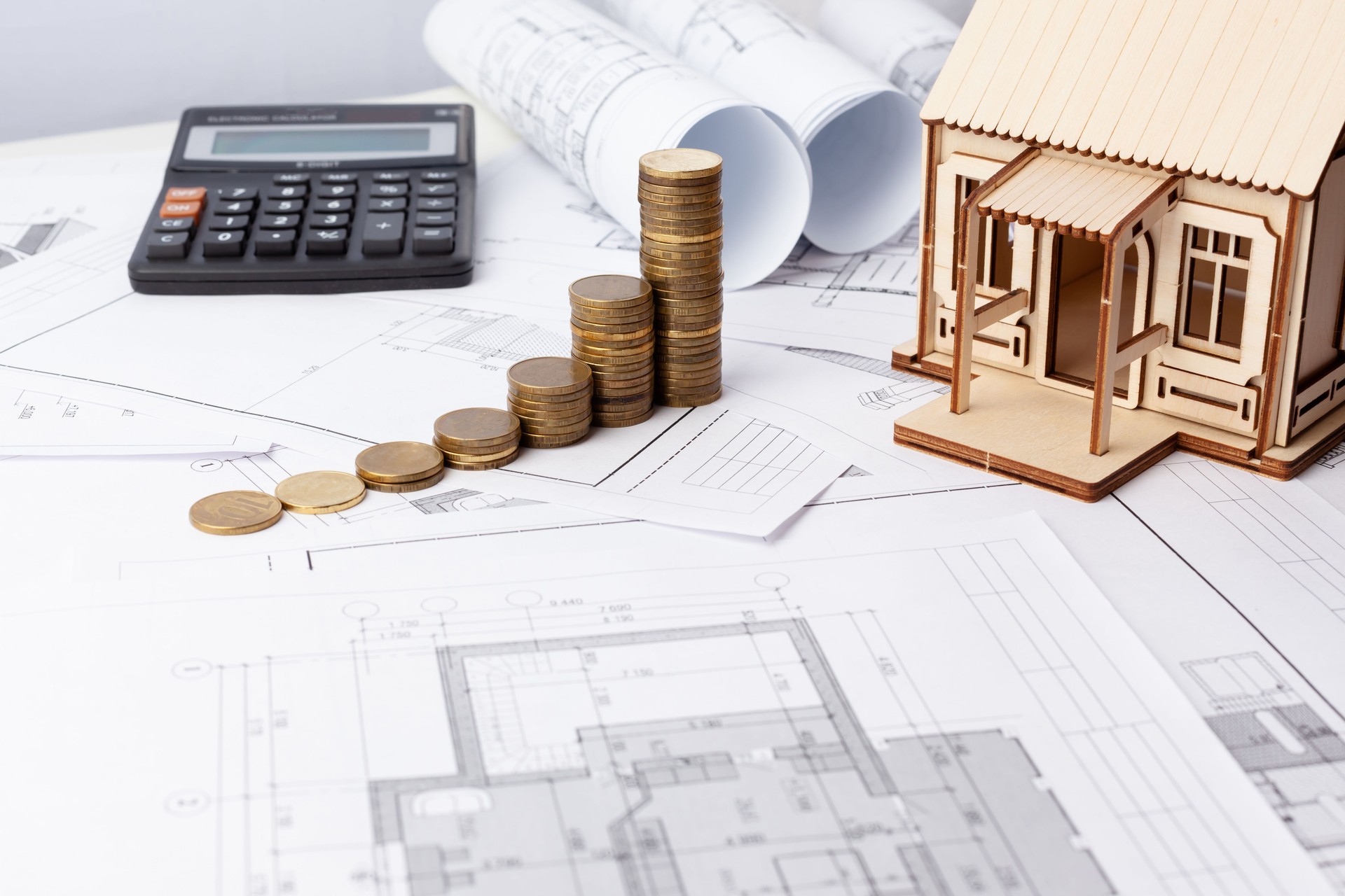 rising design prices, rising construction prices. Copy space